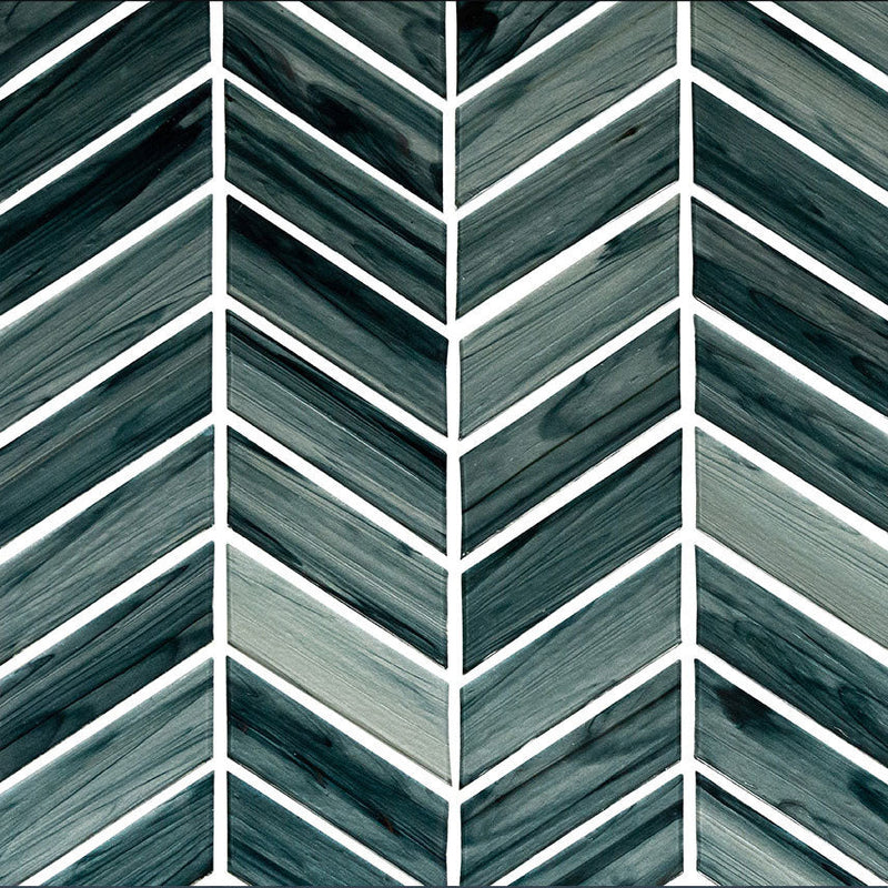 **PER PC** Midnight Blue Chevron 11x11  Mosaic, Retail: $14.98/pc, 12.15 sf/bx, 15 pcs/bx, 29 lbs/bx,  FINAL PRICE: $7.99/pc, $119.85/ Box + TAX