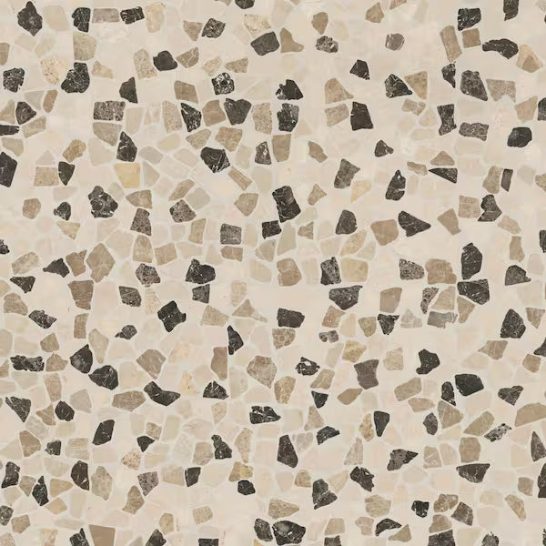Mix Marble Pebble 12x12  Mosaic, 9sf, 10pcs, 39 lbs, FINAL PRICE: $5.99/pc, $59.90/box + Tax