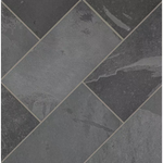 Montauk Black 12x24 Slate Natural Textured Stone Look Floor and Wall Tile, SHDMONBLK1224G, 10sf, 5 pcs, 9.652mm, 56 lbs, FINAL PRICE: $1.59/sf, $15.90/box + Tax