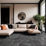 Montauk Black 12x24 Slate Natural Textured Stone Look Floor and Wall Tile, SHDMONBLK1224G, 10sf, 5 pcs, 9.652mm, 56 lbs, FINAL PRICE: $1.59/sf, $15.90/box + Tax