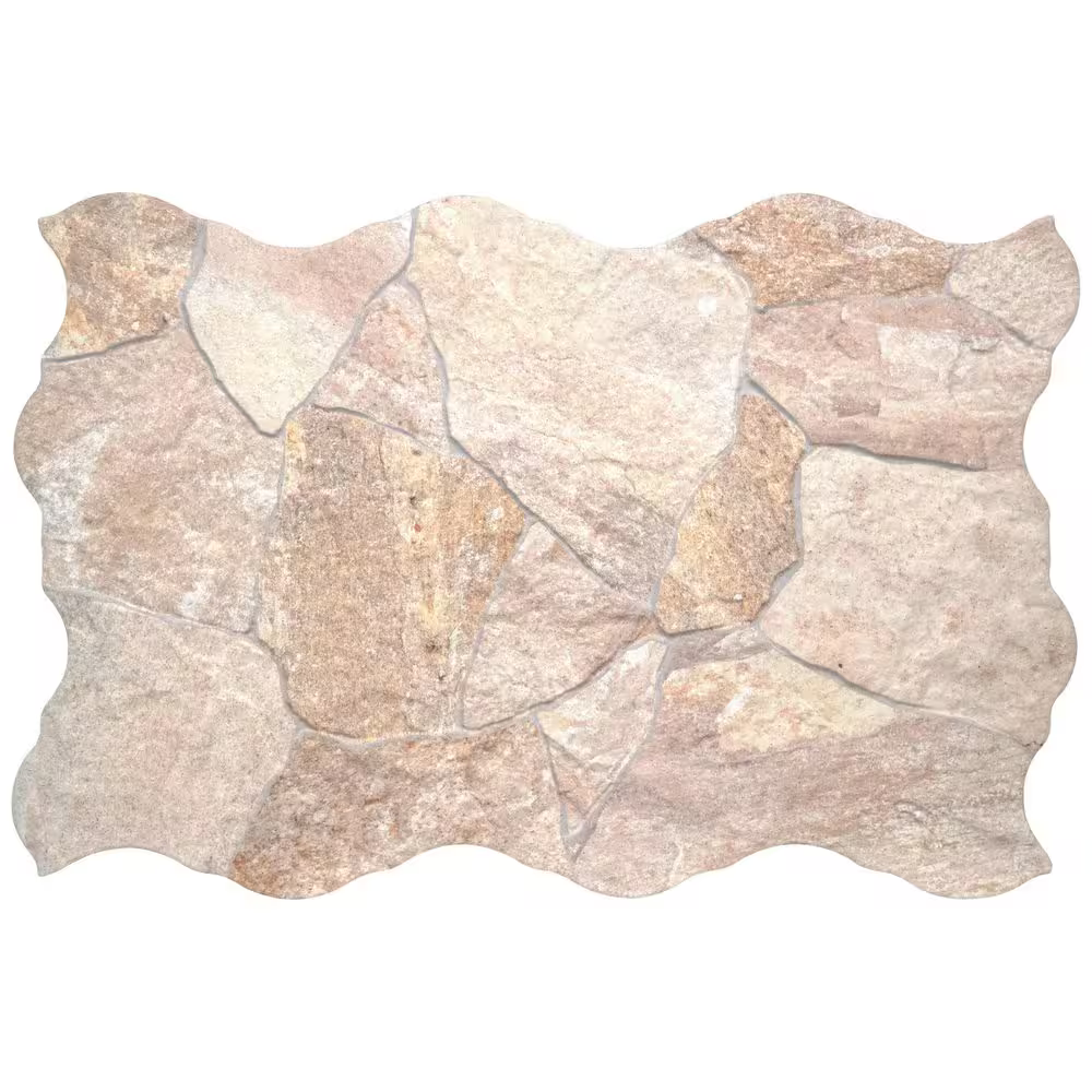 Neptune Amber 17x26 Matte Porcelain Flagstone Look Tile, NHDNEPAMB17X26, 9.9mm, 7pcs, 52.9 lbs, 12.6sf, Retail: $3.55/sf, FINAL PRICE: $2.49/sf, $31.37 + Tax