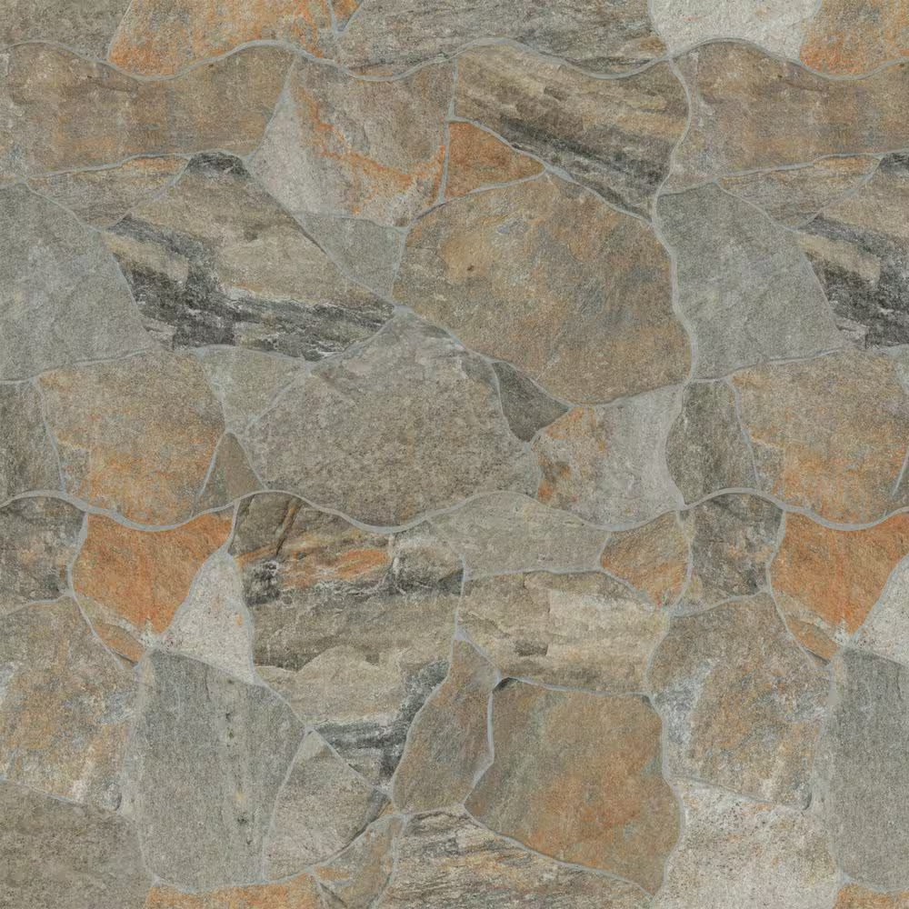 Neptune Gold 17x26 Matte Porcelain Flagstone Look Floor and Wall Tile, NHDNEPGOL17X26, 9.9mm, 4pcs, 52.9 lbs, 12.6sf, Retail: $3.51/sf, FINAL PRICE: $2.49/sf, $31.37 + Tax