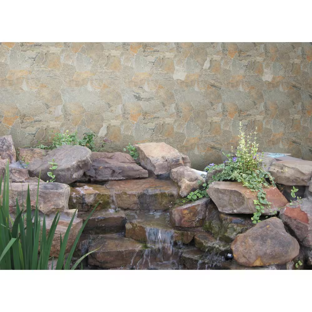 Neptune Gold 17x26 Matte Porcelain Flagstone Look Floor and Wall Tile, NHDNEPGOL17X26, 9.9mm, 4pcs, 52.9 lbs, 12.6sf, Retail: $3.51/sf, FINAL PRICE: $2.49/sf, $31.37 + Tax
