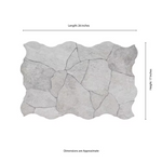 Neptune White 17x26 Matte Porcelain Flagstone Look Floor and Wall Tile, NHDNEPWHI17X26, 12.24sf, 4 pcs, 9.9mm, 60 lbs, FINAL PRICE: $1.59/sf, $19.46/box + Tax