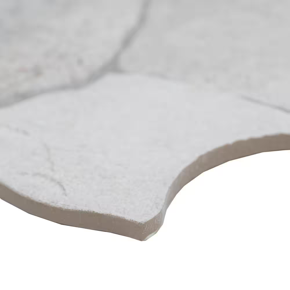 Neptune White 17x26 Matte Porcelain Flagstone Look Floor and Wall Tile, NHDNEPWHI17X26, 12.24sf, 4 pcs, 9.9mm, 60 lbs, FINAL PRICE: $1.59/sf, $19.46/box + Tax