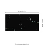 Nero Marquina 3x6 Glass Subway Wall Tile, SMOT-GL-T-NERMAR36, 5sf, 40 pcs, 8mm, 22 lbs, FINAL PRICE: $3.99/sf, $19.95/box + Tax