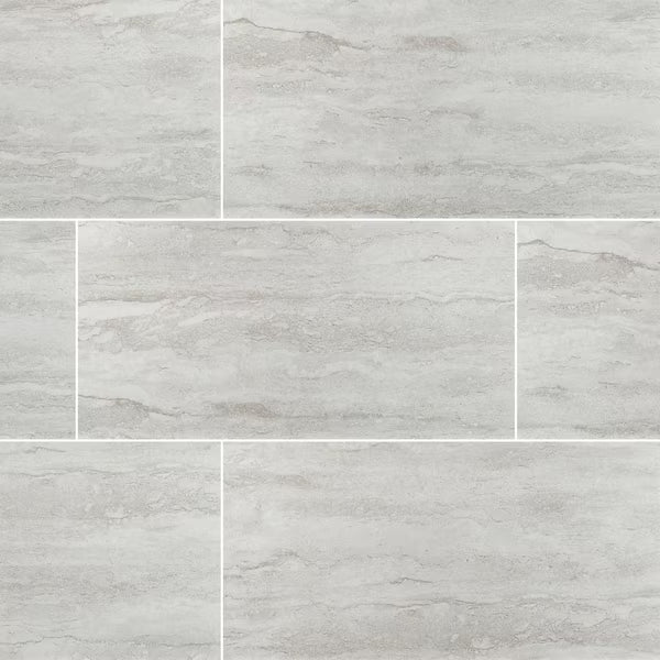 Nyon Gray 12x24 Polished Tile, NHDNYOGRA1224P, 16sf, 8 pcs, 9.9mm, 66 lbs, FINAL PRICE: $1.29/sf, $20.64/box + Tax