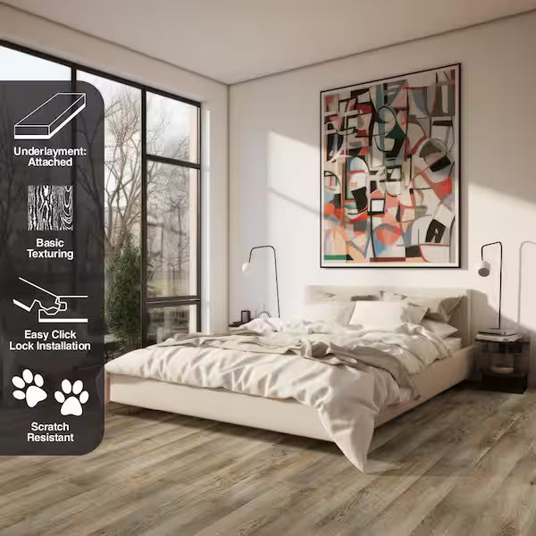 ** PALLET SALE ** Oakwood Terrace 6x36 Luxury Vinyl Plank Flooring, 6mil, 4.4 mm, 21.96 sf, 34 lbs, 11 pcs
