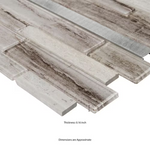 Ocotillo Blend Interlocking 12x12 Stone/Glass/Metal Mesh-Mounted Mosaic, Retail: $7.98/pc, 20 sf/bx, 20 pcs/bx, 36 lbs/bx,  FINAL PRICE: $3.99/pc, $79.80/ Box + TAX