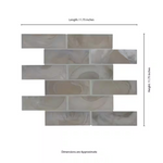 Opalina Subway 12x12 Glass Mesh-Mounted Mosaic, Retail: $21.26/pc, 14.4 sf/bx, 15 pcs/bx, 45 lbs/bx,  FINAL PRICE: $9.99/pc, $149.85/ Box + TAX