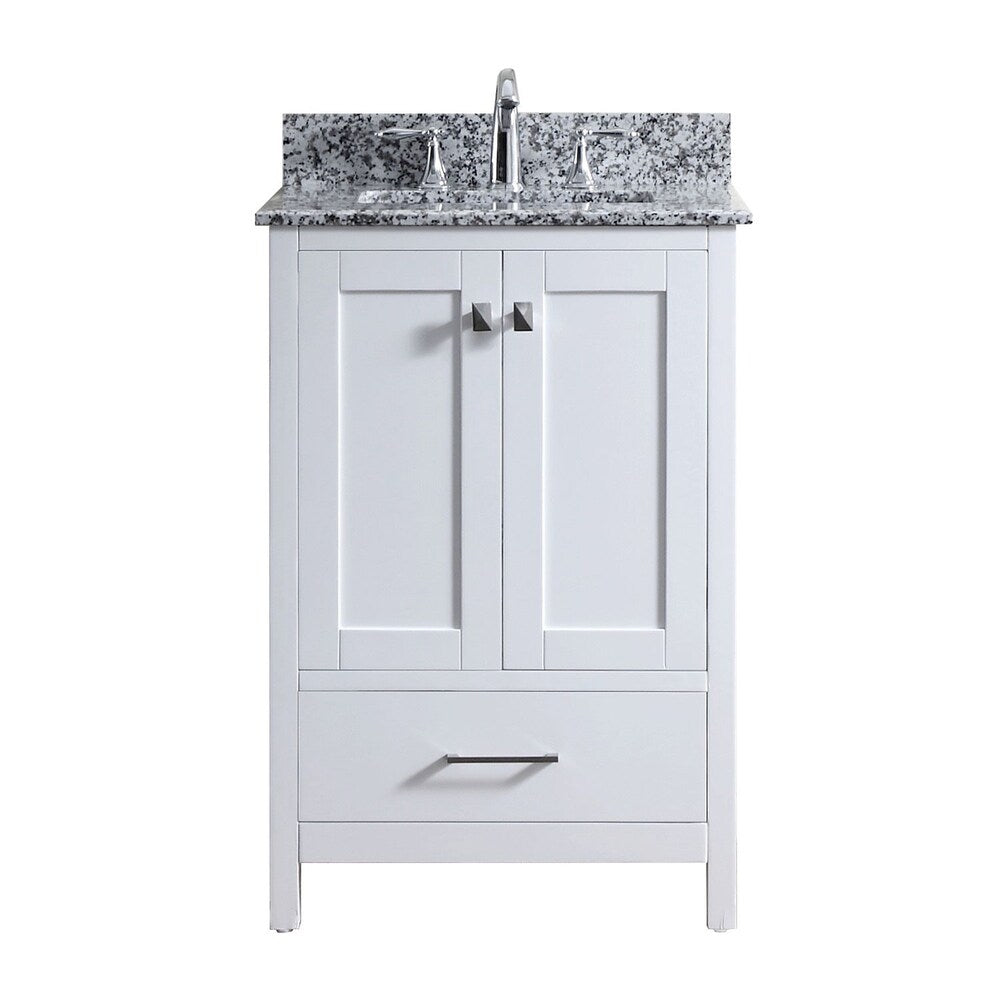 Caroline Avenue 24-in White Undermount Single Sink Bathroom Vanity with Arctic White Quartz Top, GS-50024-AWQSQ-WH, FINAL PRICE $499.99
