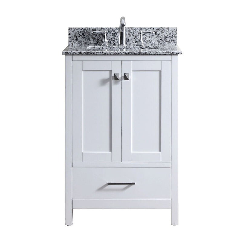 Caroline Avenue 24-in White Undermount Single Sink Bathroom Vanity with Arctic White Quartz Top, GS-50024-AWQSQ-WH, FINAL PRICE $499.99