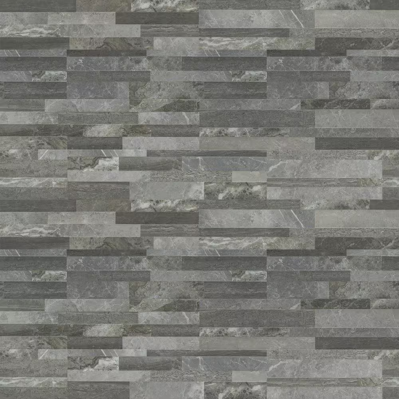 ** PALLET SALE: 22 sf ( 2 bxs)  ** Palisade Grey 6x24 Ledger Tile, NPALGRE6X24, 10mm, 11pcs, 45 lbs, 11sf, Retail: $4.27sf // $46.99/bx, FINAL PRICE: $2.50/sf, $27.50/bx + Tax
