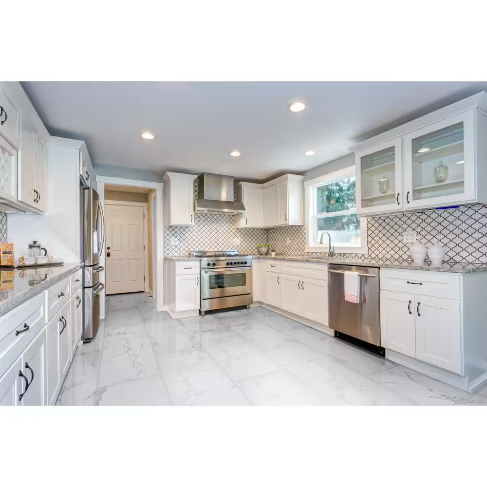 Praia Carrara 24x48 Polished Porcelain Stone Look Floor and Wall Tile, NPRACAR2448P, 8mm, 2pcs, 71 lbs, 16sf, Retail: $3.04/sf, $48.64/box/sf, FINAL PRICE: $1.99/sf, $31.84 + Tax