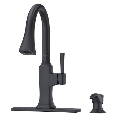 Pfister Kroft Kitchen Faucet Matte Black,  F-529-7KFB - Retail:$283.38.00 Loc: B3 FINAL PRICE