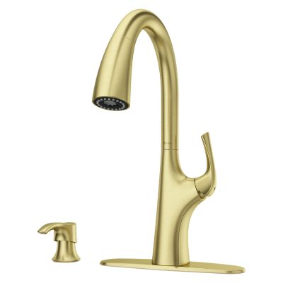 Pfister Ladera Kitchen Faucet Brushed Gold, F-529-7LRRBG Retail:$415.00 Loc: B1 FINAL PRICE