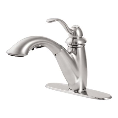 Pfister Marielle Kitchen Faucet Stainless Steel, LG532-7SS - Retail:$669.00,  Final Price: $99.99 + Tax, Loc: B9