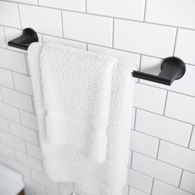Pfister Pfirst Modern 18-in Towel Bar Bath Accessory Matte Black, BTB-PFM1B Retail: $64.00, Loc: B6, FINAL PRICE