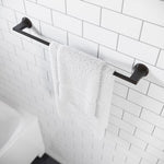 Pfister Pfirst Modern 24-in Towel Bar Bath Accessory Tuscan Bronze, BTB-PFM2Y Retail: $72.00, Loc: B1, FINAL PRICE