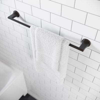Pfister Pfirst Modern 24-in Towel Bar Bath Accessory Tuscan Bronze, BTB-PFM2Y Retail: $72.00, Loc: B1, FINAL PRICE