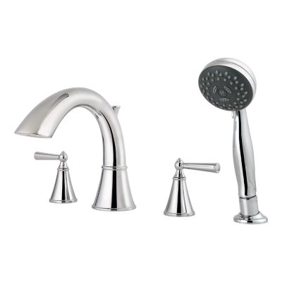 Pfister Saxton Roman Tub Trim Kit with Handshower in Polished Chrome, LG64-GLC Loc: B1 Msrp:$ 576.00