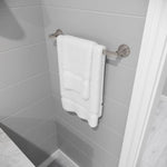 Pfister Woodbury 18-in Towel Bar Bath Accessory Spot Defense Brushed Nickel, BTB-WD1GS Retail: $54.00, Loc: B1, FINAL PRICE