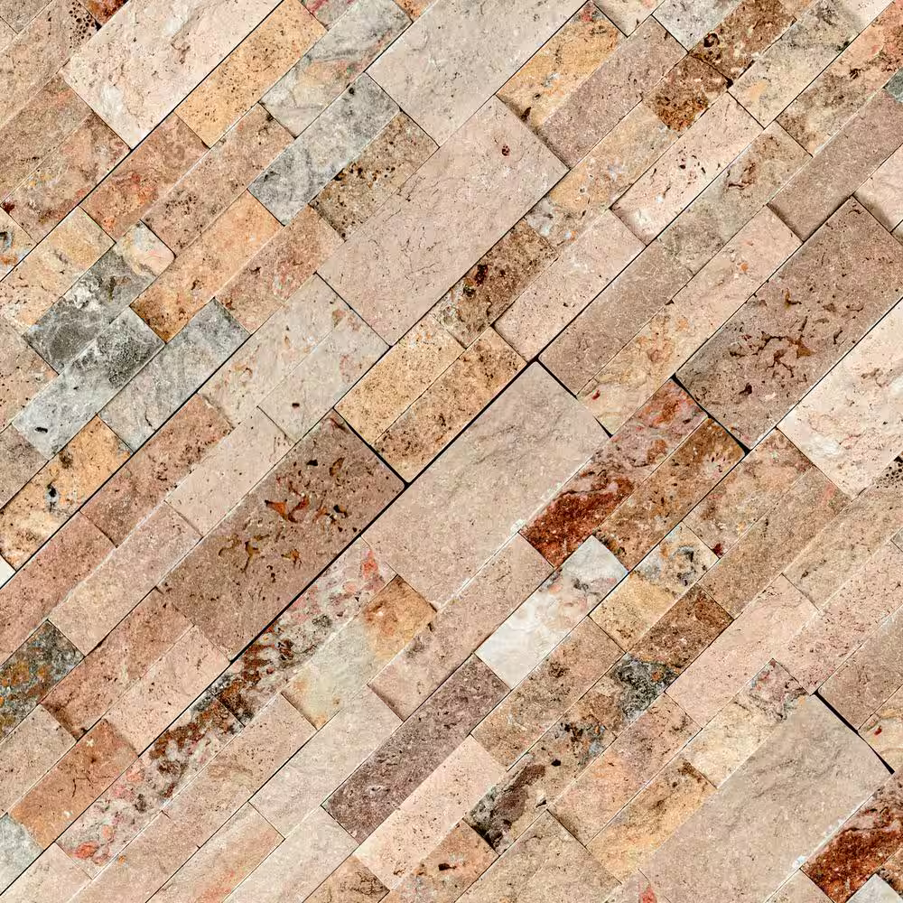 Picasso Splitface 6x24 Ledger Panel Travertine Wall Tile, LHDPNLTPIC624, 6sf, 6 pcs, 19.05mm, 54 lbs, FINAL PRICE: $4.99/sf, $29.94/box + Tax