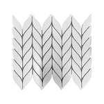 **PER PC** Trendy Petals White 12x12 Mosaic, SF210227, 11pcs, 10.9sf, FINAL PRICE: $3.99/pc, $43.89/ Box