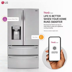 LG Standard-Depth Craft Ice 27.8-cu ft 4-Door 36-in French Door Refrigerator with Dual Ice Maker with Water and Ice Dispenser (PrintProof Stainless Steel), LRMXS2806S *JR2511, Retail: $2,799.00, FINAL PRICE: $1,499.99 + TAX