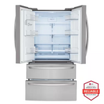 LG Standard-Depth Craft Ice 27.8-cu ft 4-Door 36-in French Door Refrigerator with Dual Ice Maker with Water and Ice Dispenser (PrintProof Stainless Steel), LRMXS2806S *JR2511, Retail: $2,799.00, FINAL PRICE: $1,499.99 + TAX