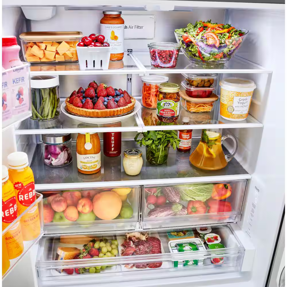 LG Counter-Depth MAX 26.5-cu ft 3-Door 36-in French Door Refrigerator with Ice Maker with Water Dispenser (Stainless Steel), LRFLC2706S/01 *JR2511, Retail: $3,199.00, FINAL PRICE: $1,379.99 + TAX