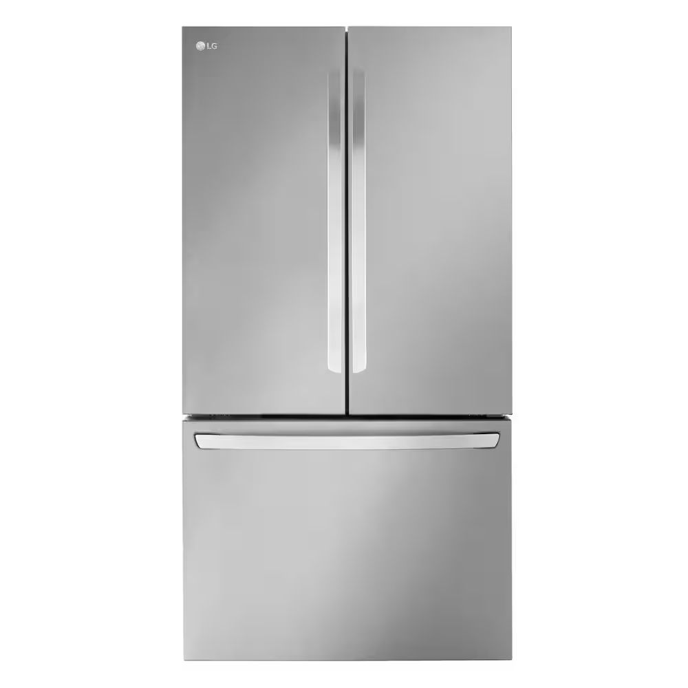 LG Counter-Depth MAX 26.5-cu ft 3-Door 36-in French Door Refrigerator with Ice Maker with Water Dispenser (Stainless Steel), LRFLC2706S/01 *JR2511, Retail: $3,199.00, FINAL PRICE: $1,379.99 + TAX