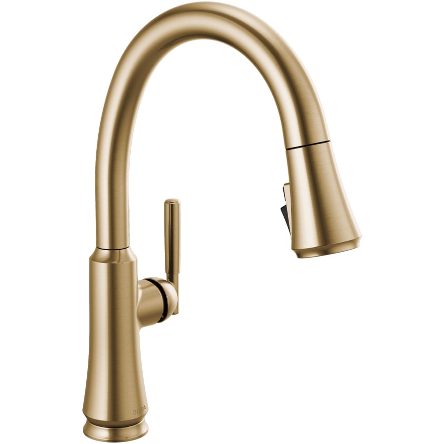 Delta Coranto Single Handle Pull-Down Kitchen Faucet in Champagne Bronze
