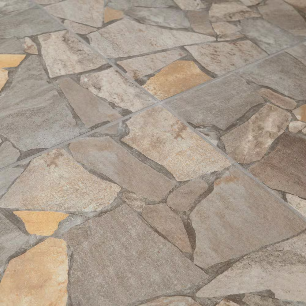 Quartzo Natural 24x24 Matte Stone Look Ceramic Square Tile, NPRQUANAT24X24, 8.9mm, 7pcs, 80.64 lbs, 27.13sf, Retail: $1.45/sf, FINAL PRICE: $0.79/sf, $21.43 + Tax
