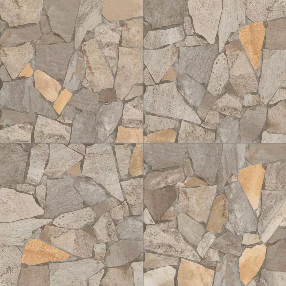 Quartzo Natural 24x24 Matte Stone Look Ceramic Square Tile, NPRQUANAT24X24, 8.9mm, 7pcs, 80.64 lbs, 27.13sf, Retail: $1.45/sf, FINAL PRICE: $0.79/sf, $21.43 + Tax