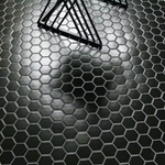 Retro Nero 2 in. Hexagon Tile 11x12 Matte Porcelain Mesh-Mounted Mosaic, SMOT-PT-RETNERO-2HEXM, 14.4sf, 15 pcs, 38 lbs, FINAL PRICE: $3.99/pc, $59.85/box + Tax