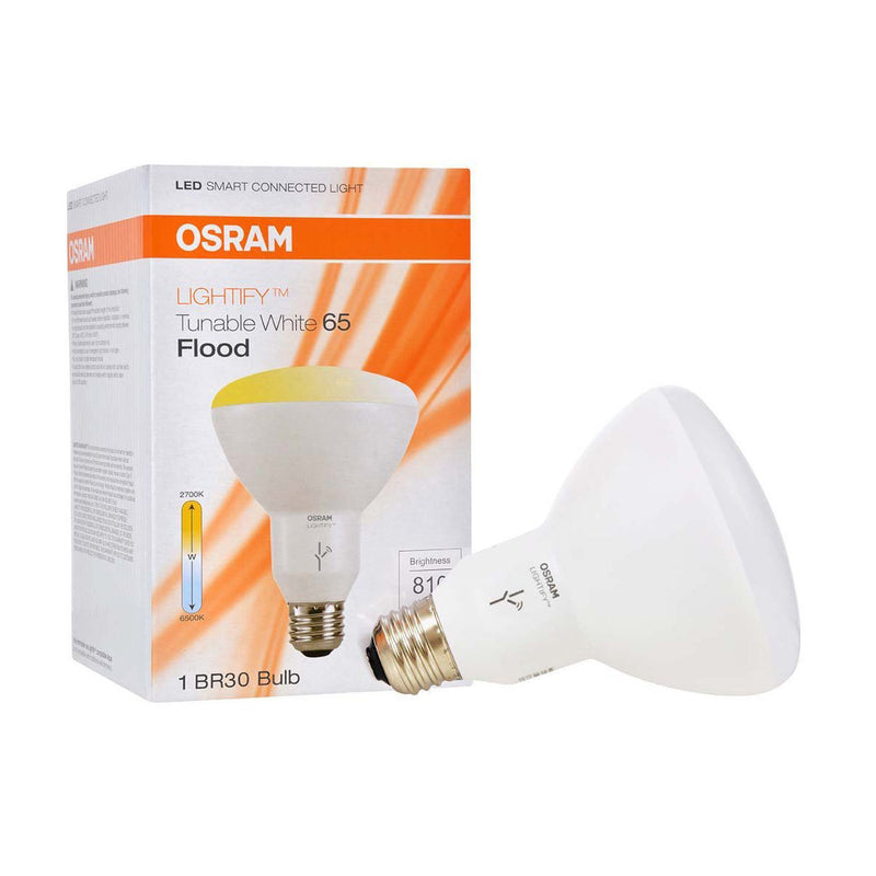 Osram Lightify 65W BR30 Tunable White LED Smart Flood Light Bulb, E19750