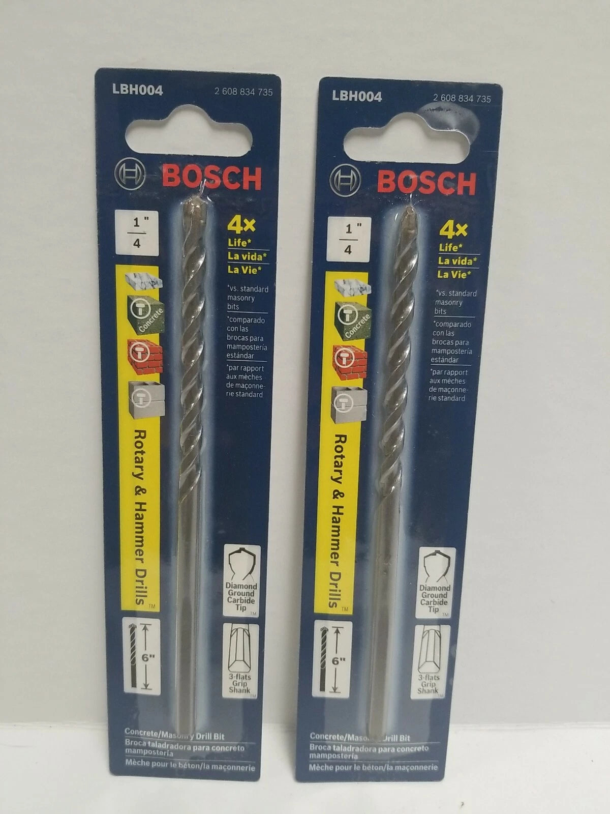 BOSCH 1/4 Hammer Drill Bit 6", LBH004