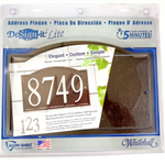 Design-it Whitehall Black Rectangle Die-cast Metal Address Plaque