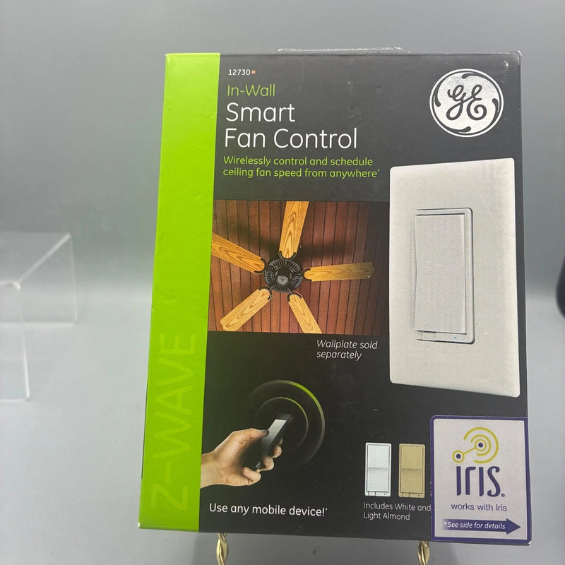 GE Z-Wave 3-Speed Wireless Rocker Fan Controls, Includes White and Almond Rockers 30878127301