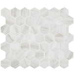** PER PIECE ** Newcastle Silo Marble White 10x11 Hexagon Mosaic,  N23A-NC05-Mosaic,  12pcs, 9.72sf, 20 lbs, FINAL PRICE: $ 2.99/pc, $ 35.88/bx + TAX