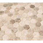 Sandhills 2-in Hexagon 12x12 Glass Mesh-Mounted Mosaic, GLS-SAND6MM, 14.7sf, 15 pcs, 45 lbs, FINAL PRICE: $6.99/pc, $102.26/box + Tax