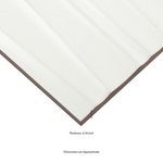 Sapheda Riptide 12x24 Satin White 3D Ceramic Wall Tile, NHDSAPRIP1224-N, 16sf, 8 pcs, 10mm, 58 lbs, FINAL PRICE: $1.29/sf, $20.64/box + Tax