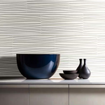 Sapheda Riptide 12x24 Satin White 3D Ceramic Wall Tile, NHDSAPRIP1224-N, 16sf, 8 pcs, 10mm, 58 lbs, FINAL PRICE: $1.29/sf, $20.64/box + Tax