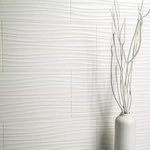 Sapheda Riptide 12x24 Satin White 3D Ceramic Wall Tile, NHDSAPRIP1224-N, 16sf, 8 pcs, 10mm, 58 lbs, FINAL PRICE: $1.29/sf, $20.64/box + Tax