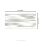 Sapheda Riptide 12x24 Satin White 3D Ceramic Wall Tile, NHDSAPRIP1224-N, 16sf, 8 pcs, 10mm, 58 lbs, FINAL PRICE: $1.29/sf, $20.64/box + Tax