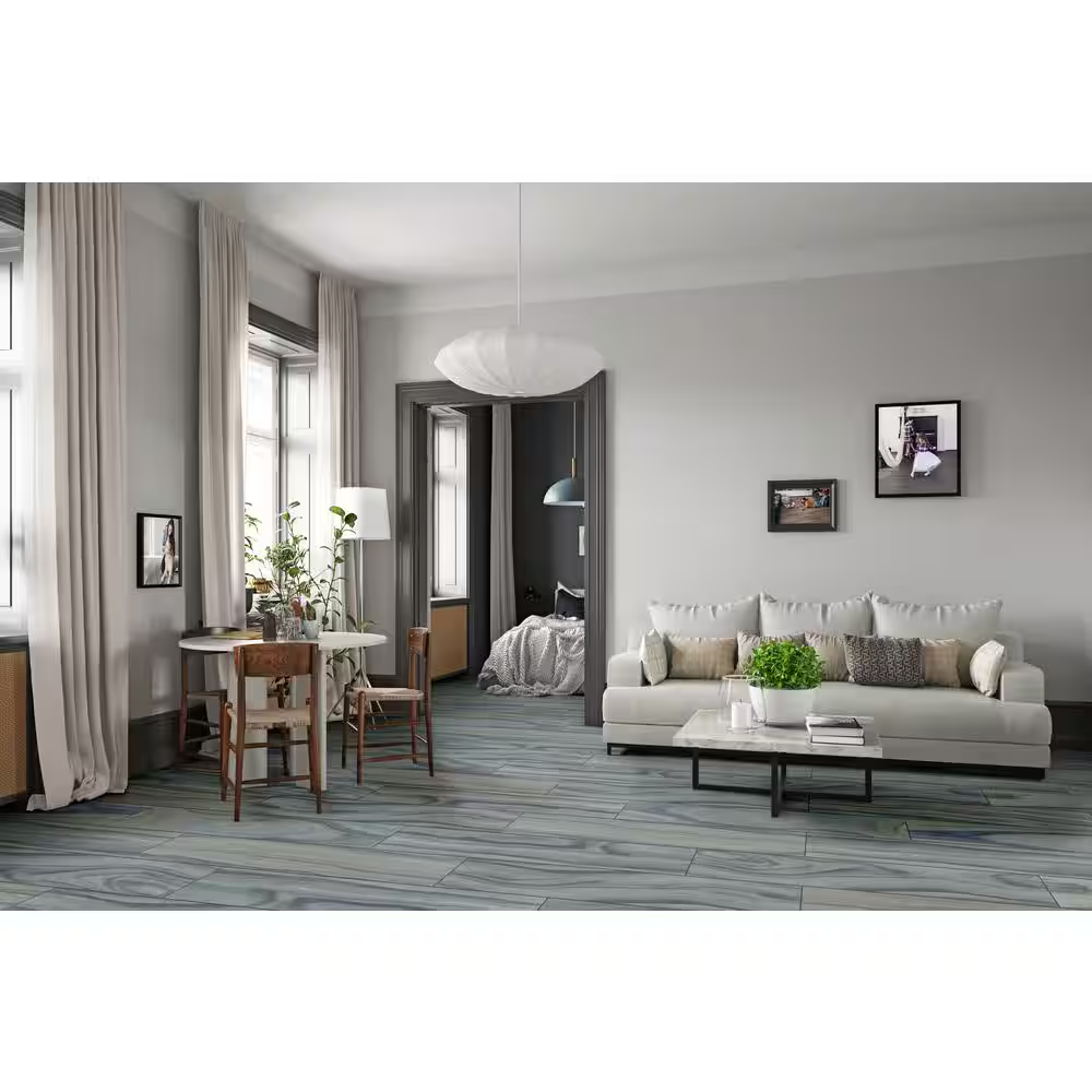 Sardinia Azul 8x48 Polished Porcelain Wood Look Floor and Wall Tile, NHDSARAZUL8X48, 10.66sf, 4 pcs, 7.87mm, 60 lbs, FINAL PRICE: $3.99/sf, $42.5334/box + Tax