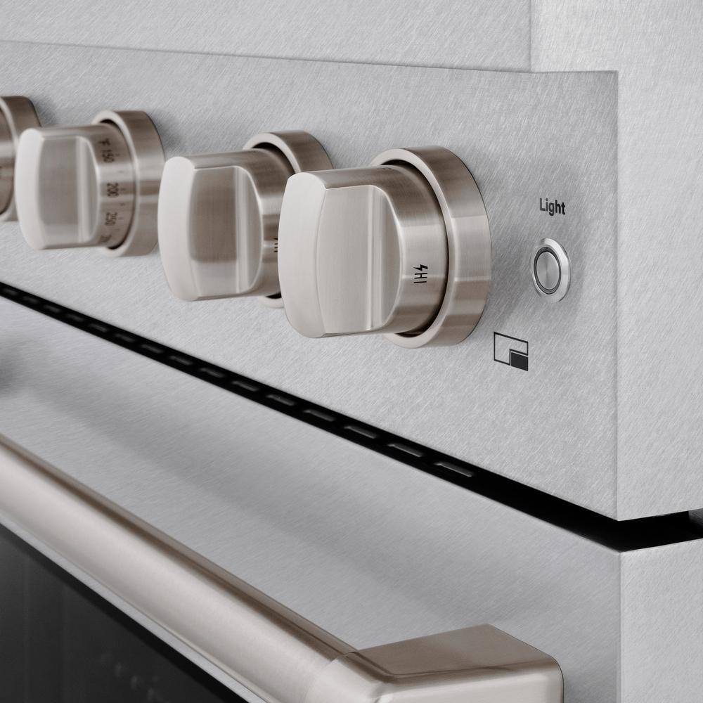 ZLINE KITCHEN & BATH Paramount 30-in Standard 4 burners Convection Oven Freestanding Dual Fuel Range (Satin Stainless Steel), SDRS30-A1 *JR2510, Retail: $3,299.99, FINAL PRICE: $1,999.99 + TAX