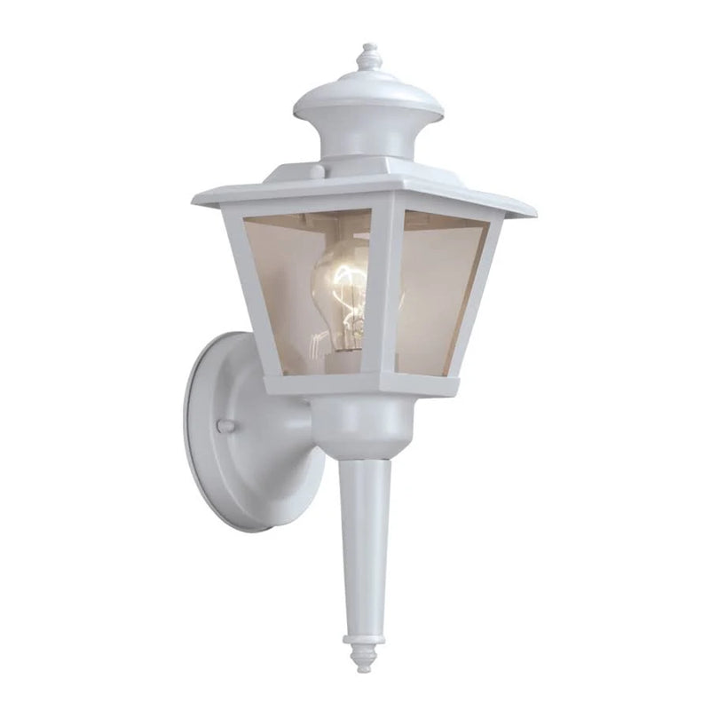 Portfolio 1-Light 13.43-in H Sand White Outdoor Wall Light Item, FY06-044-1 255323, Clearance: $2.99 + TAX