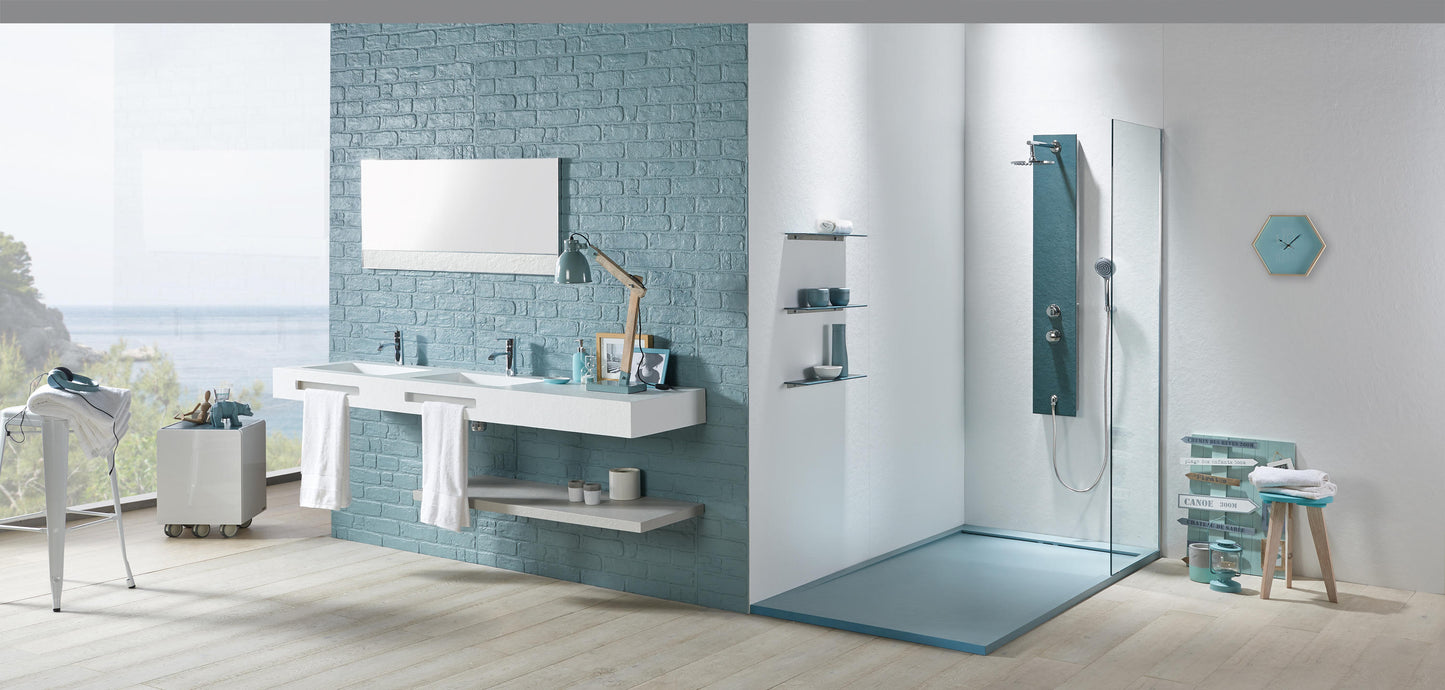 Acquabella St Duo Slate 60x32 Shower Tray in Snow White, 53024660 DUSL6032SW, Retail: $700.00, Final Price: $299.99 + Tax